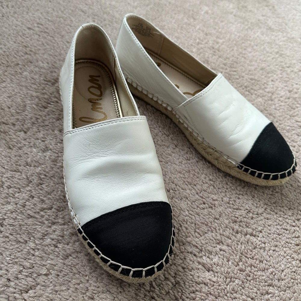 SAM EDELMAN BLACK AND WHITE Espadrilles